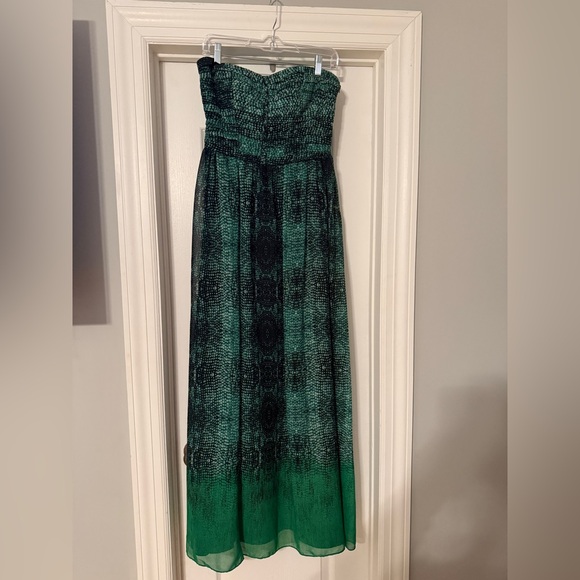 Moulinette Soeurs Green and Black Patterned Maxi Dress Moulinette Soeurs Green and Black Patterned Maxi Dress